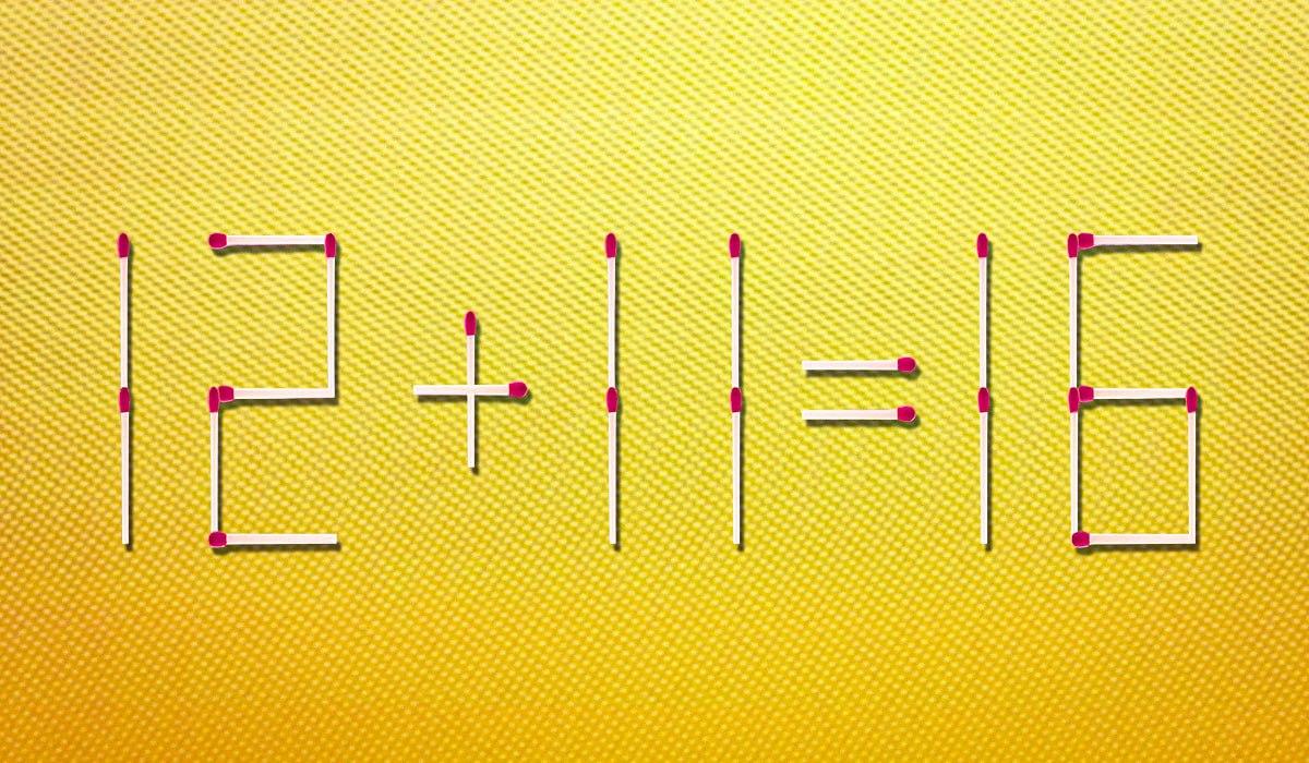 Пренаредете съвпадението, за да бъде математическият израз на картинката верен