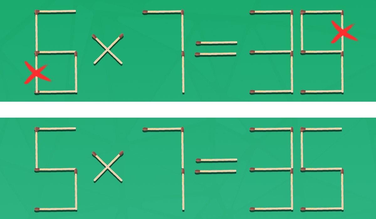 Трябва да премахнете 2 съвпадения, за да бъде равенството правилно: бърз тест за интелигентност