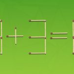 Трябва да преместите 2 съвпадения, за да бъде равенството правилно: